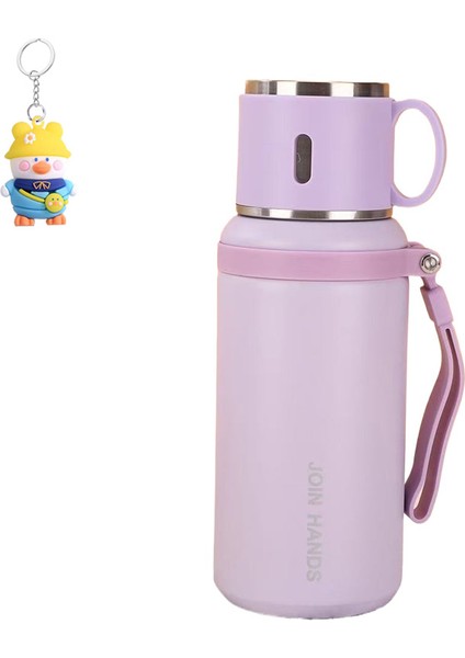 Çay ve Su Ayırma Termos Bardağı Büyük Kapasiteli Açık Fincan 316 Paslanmaz Çelik Astar Kalınlaştırılmış Su Bardağı (Yurt Dışından)