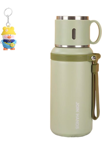 Çay ve Su Ayırma Termos Bardağı Büyük Kapasiteli Açık Fincan 316 Paslanmaz Çelik Astar Kalınlaştırılmış Su Bardağı (Yurt Dışından)