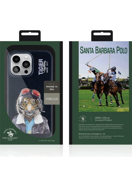Santa Barbara Polo Racquet Club iPhone 14 Pro Max Fergus Kapak - Siyah