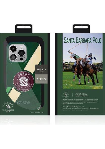 Santa Barbara Polo Racquet Club iPhone 14 Pro Alden Kapak - Siyah