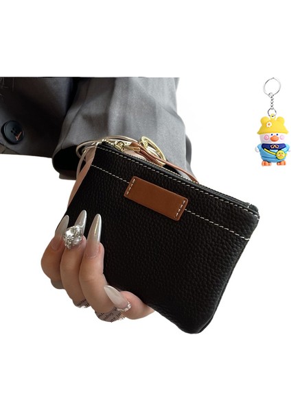 Para Cüzdanı Mini Kompakt Anahtar Çantası Madeni Para Çantası Bayan Kısa Cüzdan (Yurt Dışından)