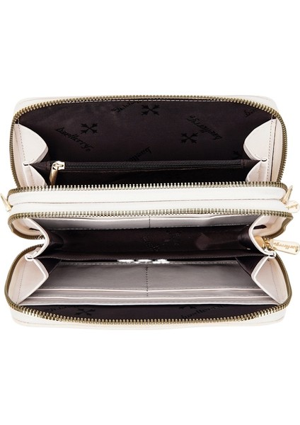 Bayan Çantaları Çift Fermuarlı Telefon Çantaları Moda Omuz Crossbody Çanta Cüzdan (Yurt Dışından) modelleri