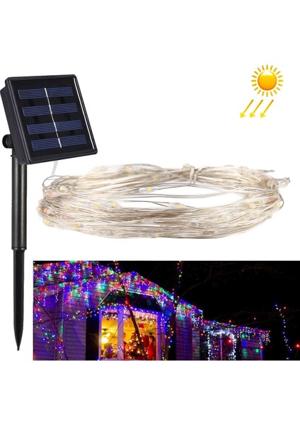 20M 200 LED Smd 0603 Solar Pan Dize Işık Renkli Işık (Yurt Dışından)