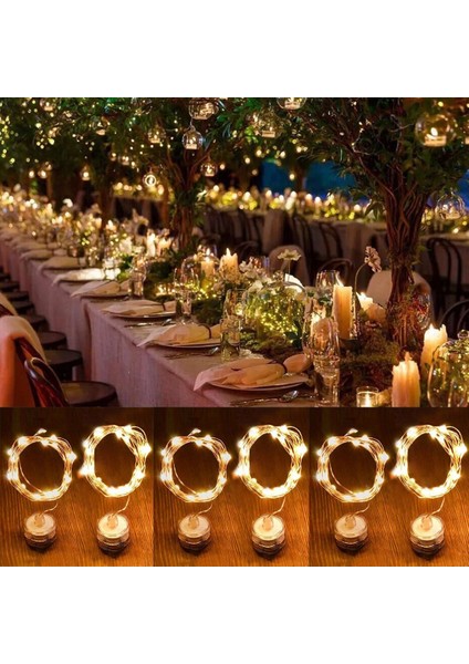 6 Pcs Su Geçirmez Sıcak Beyaz Işık Bakır Tel Yıldızlı Dize Işık (Yurt Dışından) fiyatları