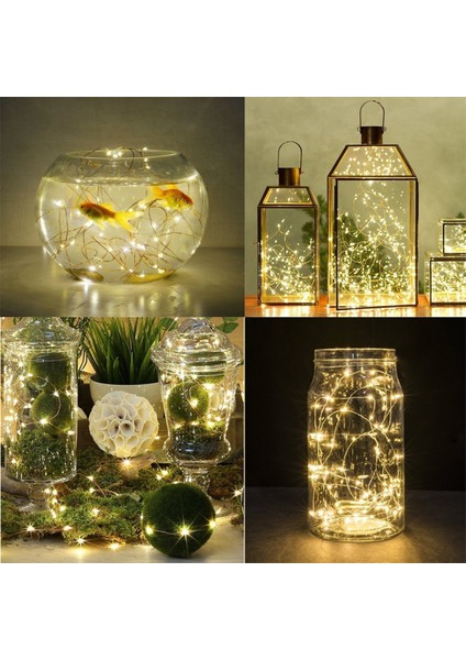 6 Pcs Su Geçirmez Sıcak Beyaz Işık Bakır Tel Yıldızlı Dize Işık (Yurt Dışından) modelleri