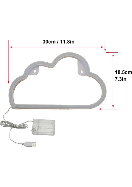 Neon LED Moding Işığı, Stil: Pembe Bulut (Yurt Dışından)