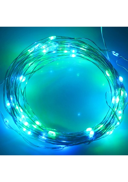 10M 5V 6W 500LM LED Gümüş Tel Işık Stil1 (Yurt Dışından)