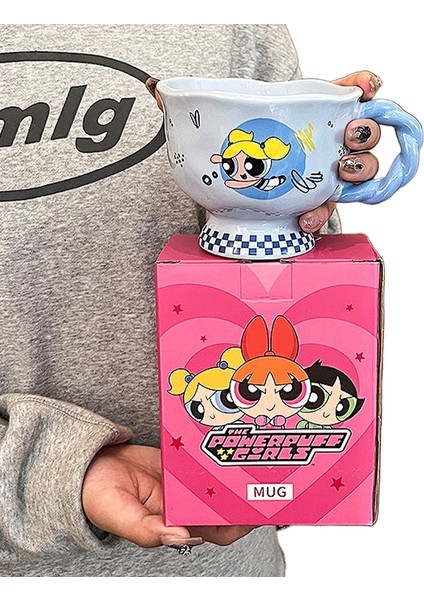 Powerpuff Girls Kupa Seramik Kupa Kahvaltılık Kupa (Yurt Dışından)