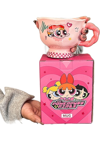 Powerpuff Girls Kupa Seramik Kupa Kahvaltılık Kupa (Yurt Dışından)