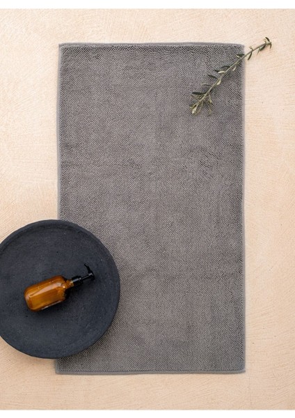 Beads Pamuk Banyo Paspası Gri 60 x 95