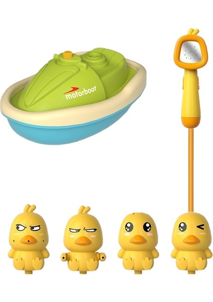 Yat Ördek Tekne Duş Elektrikli Su Jeti Çocuk Banyo Su Oyun Bebek Banyo Oyuncakları Dönüş Eğlence (Yurt Dışından)