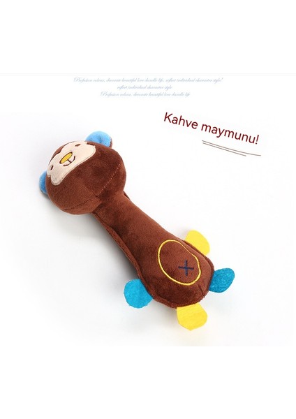 Köpek Peluş Ses Oyuncakları Sevimli Isırmaya Dayanıklı Diş Gıcırlama Eğlenceli Ses Küçük (Yurt Dışından)