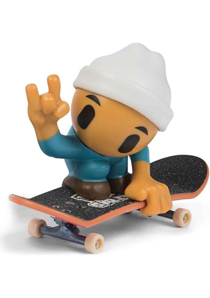 Sk8 Crew Figürlü Parmak Kaykayı 2’li Paket S1 - Gri Kulaklıklı ve Beyaz Şapkalı modelleri