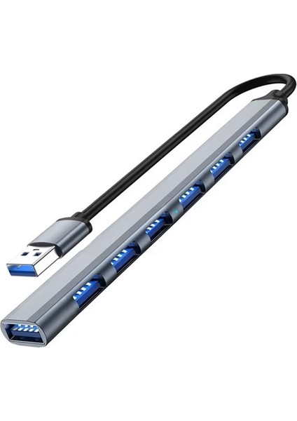 USB 3.0 To USB 2.0 Port Çoğaltıcı Hub 7in1 Otg Adaptör 6lı USB Çoklayıcı