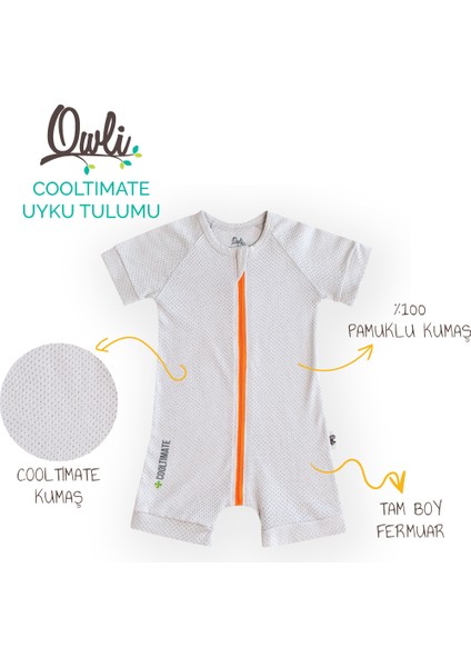 Cooltimate Yazlık Uyku Tulumu Gri