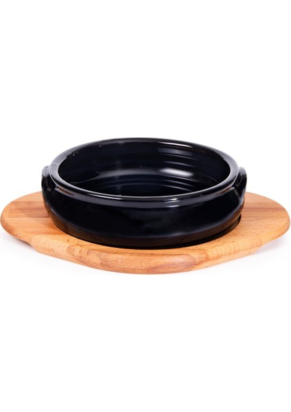Tam Sırlı Kulplu Tava 22CM