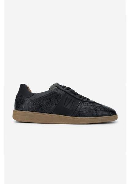 Erkek Deri Siyah Floter Sneakers & Spor Ayakkabı 1093 2267 Erk Ayk SK24-25 Sıyah Fltr