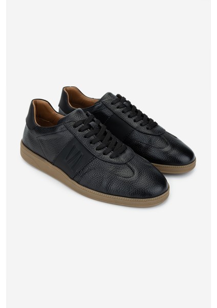Erkek Deri Siyah Floter Sneakers & Spor Ayakkabı 1093 2267 Erk Ayk SK24-25 Sıyah Fltr
