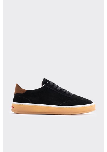 Morpy Siyah Süet Deri Kadın Sneaker