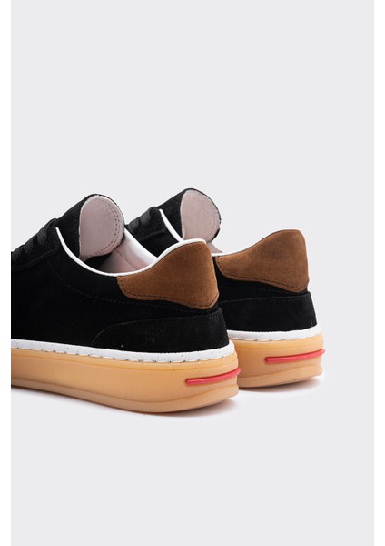 Morpy Siyah Süet Deri Kadın Sneaker