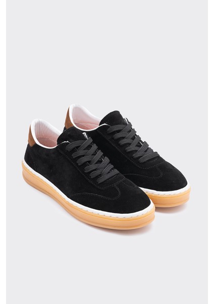 Morpy Siyah Süet Deri Kadın Sneaker
