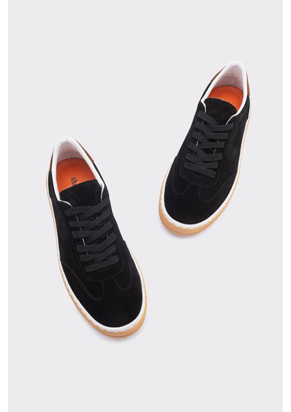 Morpy Siyah Süet Deri Kadın Sneaker