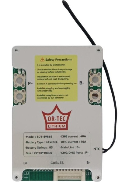Lifepo4 8s 24V 40A Hardware Bms
