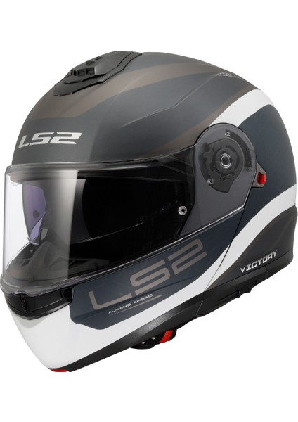 Strobe 2 Vıctory Mat Gri-Mavi-Kum Kask