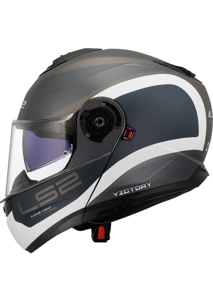 Strobe 2 Vıctory Mat Gri-Mavi-Kum Kask