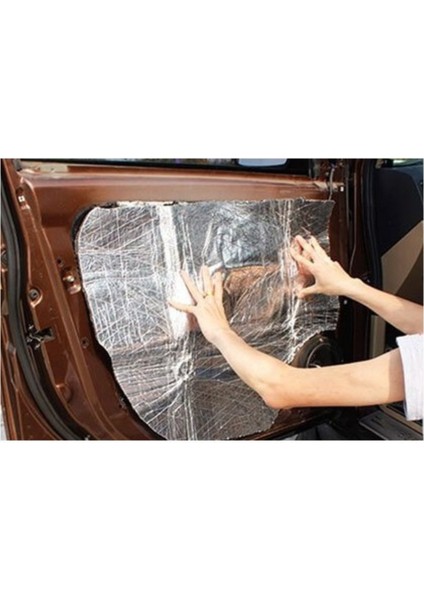 120*100 cm (1,2m2) Alüminyum Folyo Kaplı Oto Araç Kaput Ses Yalıtım Süngeri Yapışkanlı Alev Almaz fiyatları