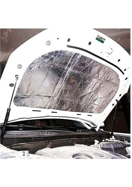 120*100 cm (1,2m2) Alüminyum Folyo Kaplı Oto Araç Kaput Ses Yalıtım Süngeri Yapışkanlı Alev Almaz modelleri