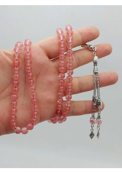 Gül Kuvars Taşı 99LUK Tesbih 6mm (51362) modelleri