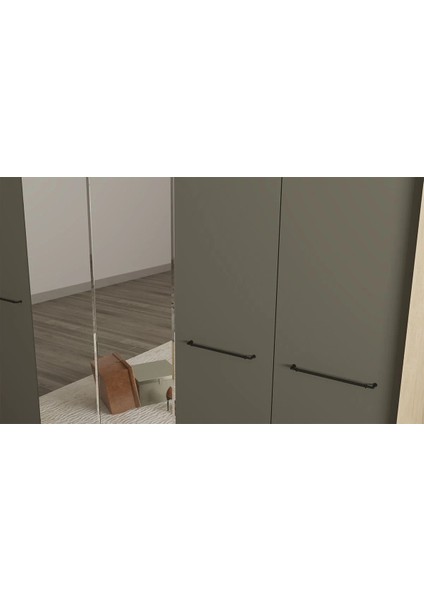 Milano 6 Kapaklı Aynalı Gardırop modelleri