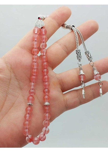 Gül Kuvars Taşı 33LÜK Tesbih 6mm (51362) fiyatları