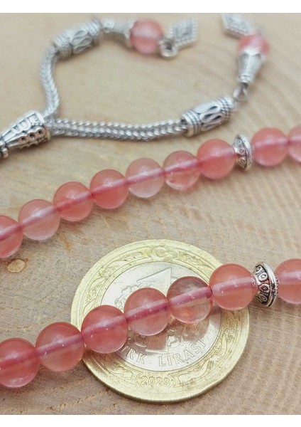 Gül Kuvars Taşı 33LÜK Tesbih 6mm (51362) fırsatları