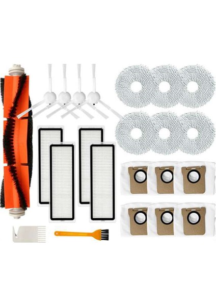 Xiaomi Mijia Omnı Sonsuz Robot Vakum Paspas 1 S B116 Ana Yan Fırça Hepa Filtre Paspas Bezi Toz Torbası Yedek Parça (Yurt Dışından)