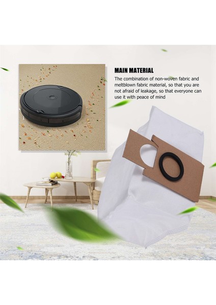6 Adet Ecovacs Deebot X1 Omnı/turbo Robotlu Süpürge Aksesuarları Toz Torbası Eko Çanta Yedek Parçalar (Yurt Dışından)