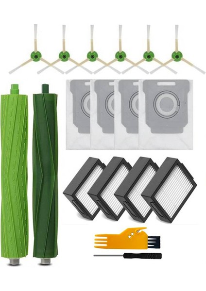 Filtre Mop Bezi Toz Torbası Irobot Roomba I7 I7+ E5 E6 I3 Elektrikli Süpürge Ana Yan Fırça Yedek Parçaları (Yurt Dışından)