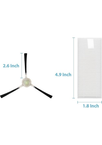 Filtreler Yan Fırçalar Okp Life K2 K3 Robot Için Yedek Parçalar, Lefant M210 M210S M210B M213 Robotlu Süpürge (Yurt Dışından)