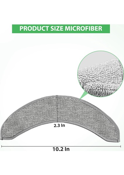 Irobot Roomba Combo J7+ Robot Vakum Için Yedek Paspas Pedleri, Mikrofiber Paspas Pedi Aksesuar Seti (Yurt Dışından)