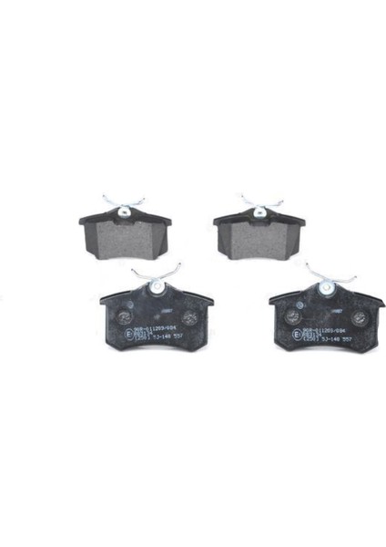 Arka Fren Balatası Megane Iı A3 Golf Passat Iı,ııı,ıv Vento Jetta Iı Octavıa Cordoba Ibıza Toledo P405 (I Iı) / (Yukseklık: 52,9 Mm, Uzunluk: 87 Mm, Kalınlık: 17 Mm)