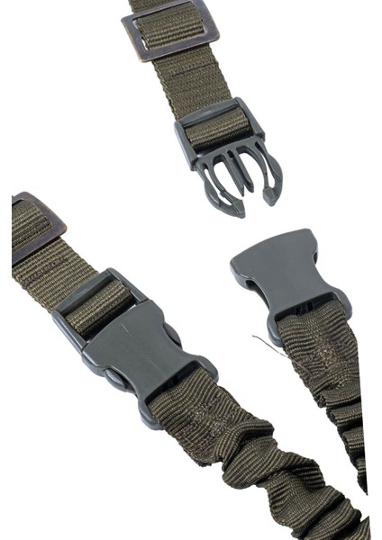 Tüfek Askı Kayışı - Savage - Üç Nokta Yaylı - Tactical - Haki
