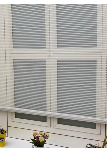 Çift Mekanizmalı Zincir Desenli Tül Stor Perde fırsatları