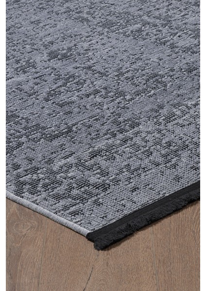 Paradis Halı Yıkanabilir Gri Renk Pixel Model Şönil Kilim