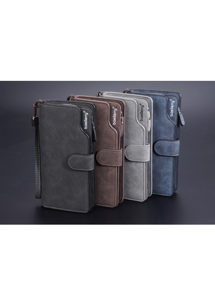 Erkek Cüzdan Moda Çoklu Kart Yuvası Fermuar Toka Clutch (Yurt Dışından) indirimleri