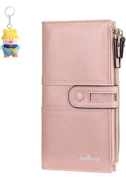 Cüzdan Bayanlar Uzun Büyük Kapasiteli Toka Fermuar Clutch Moda Çoklu Kart Yuvası Cüzdan (Yurt Dışından)