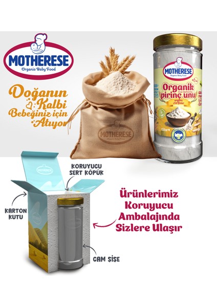 Organik Pirinç Unu 320gr - Organik Bebek Pirinç Unu 320gr - Pirinç Unu 320gr