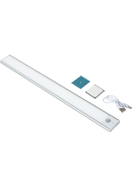 Şarjlı Hareket Sensörlü Tezgahaltı ve Dolap Içi Aydınlatma 3 Renk 60 cm Slim