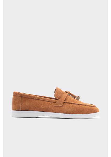 Yello Taba Süet Deri Kadın Loafer