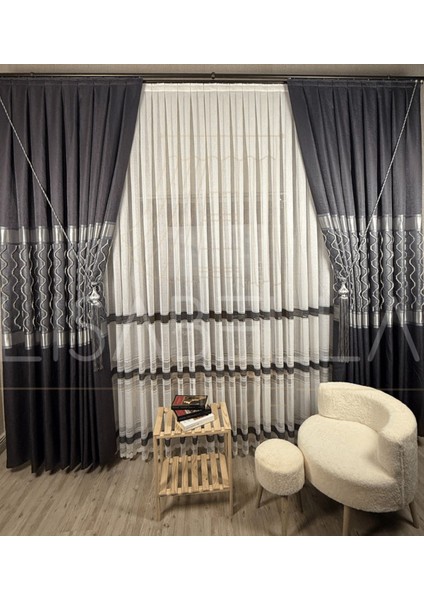 Luxe Harmony Pano Fon Perde– 1/2,5 Yoğun Pile (Tek Kanat)